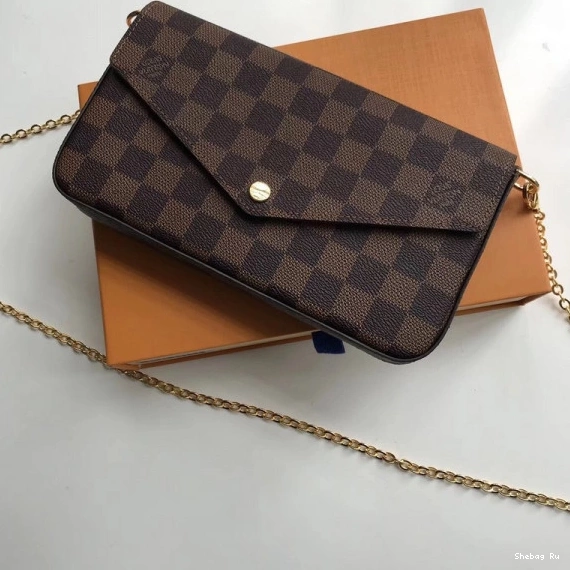 Pochette Felicie Bag Louis N63032 Damier Vuitton 0718